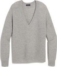 vineyard vines Sequin Accent Wool & Cashmere V-Neck Sweater
