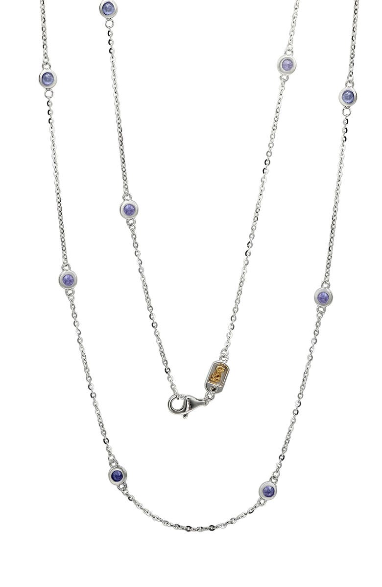 SUZY LEVIAN 14K Gold Tanzanite Station Chain Necklace, Alternate, color, 