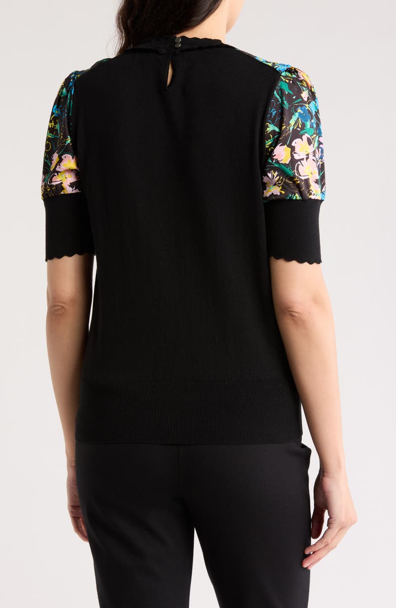 Ted Baker London Magnolia Puff Sleeve Top, Alternate, color,