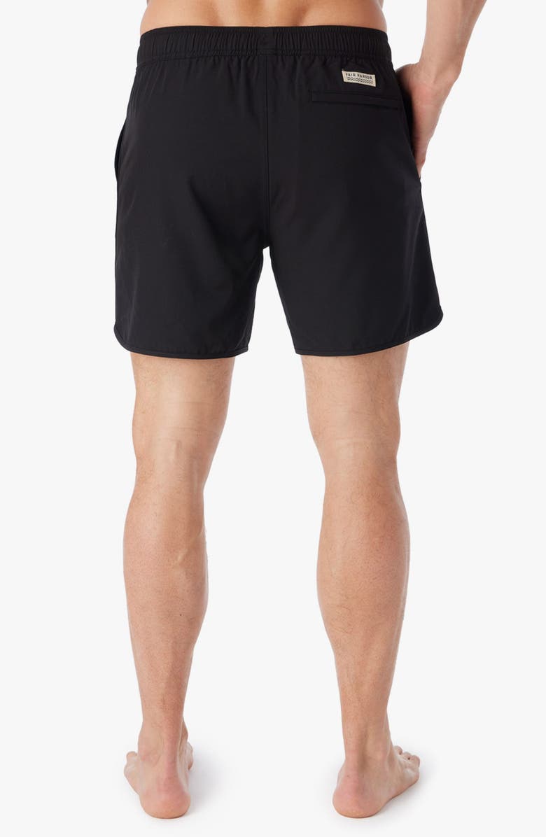 Fair Harbor The Anchor Swim Trunks, Alternate, color, Black