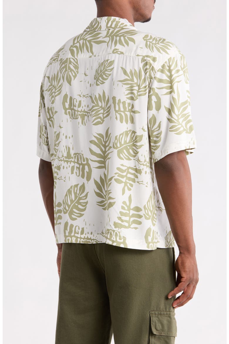 Van Doren Print Camp Shirt, Alternate, color, SOFT SAGE