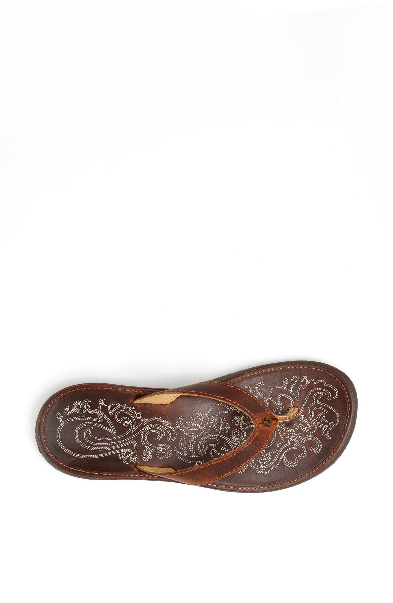 OluKai Paniolo Flip Flop, Alternate, color, Natural/ Natural