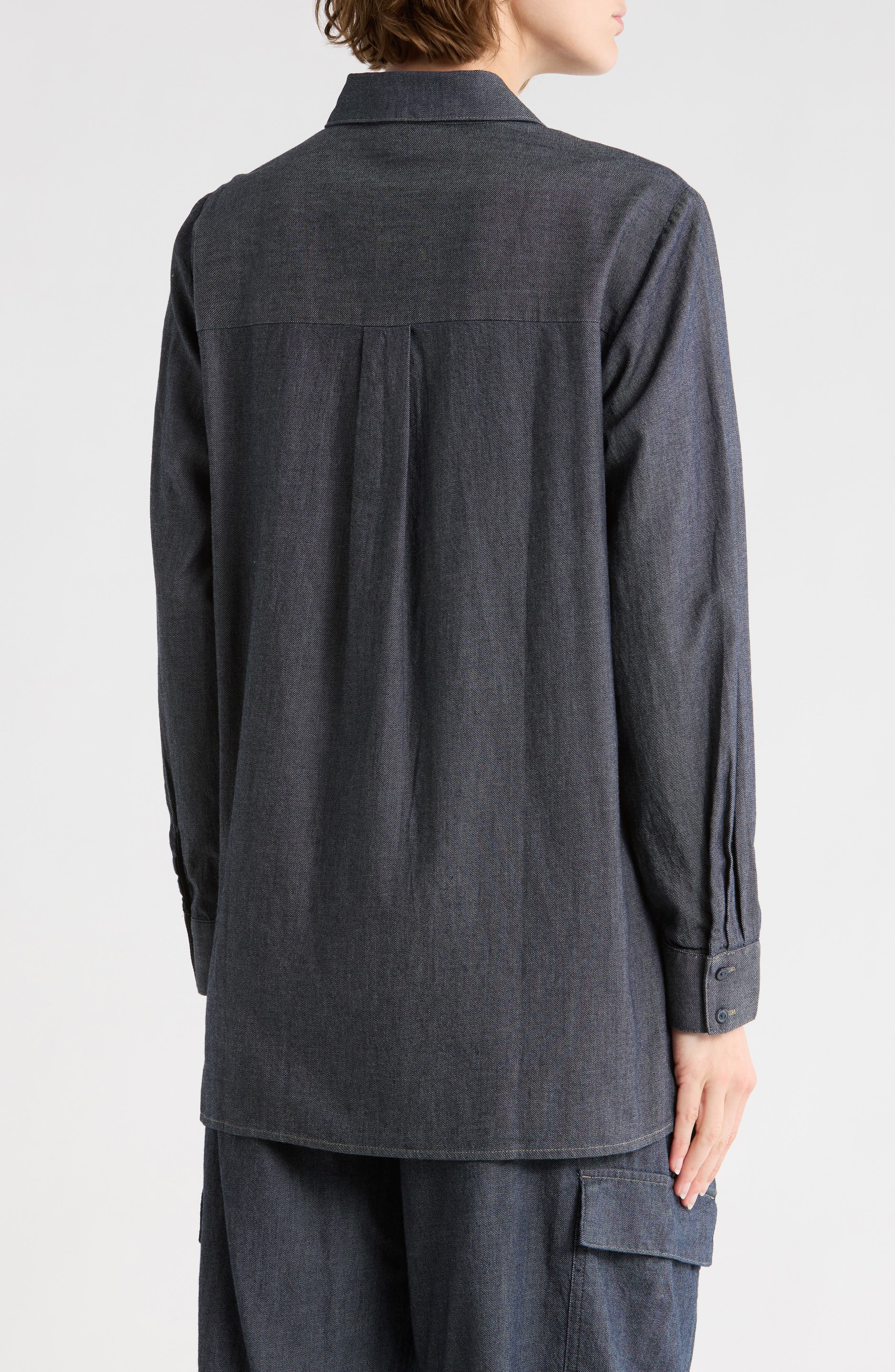 Classic Collar Button-Up Shirt - image 2