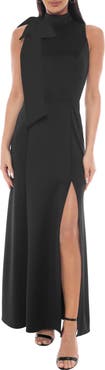 Oleg Cassini Side Bow Gown