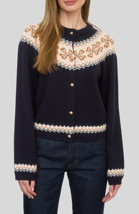 Fair Isle Button Cardigan