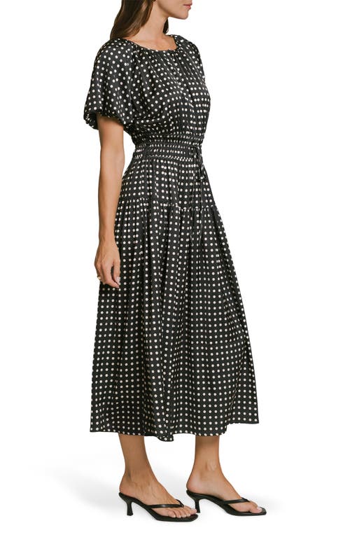 Matty M . Anastasia Puff Sleeve Maxi Dress In Black