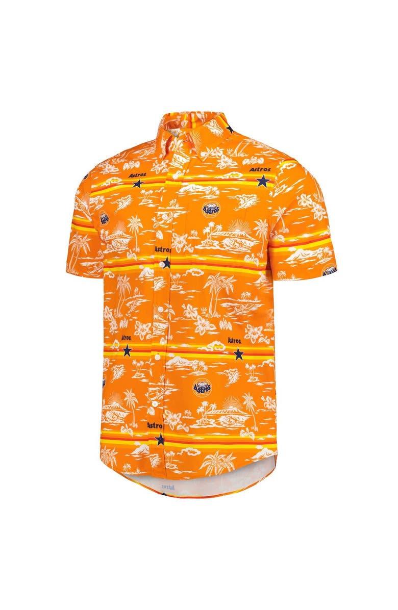 Reyn Spooner Men's Reyn Spooner Orange Houston Astros Kekai Button-Down Shirt, Alternate, color, Orange