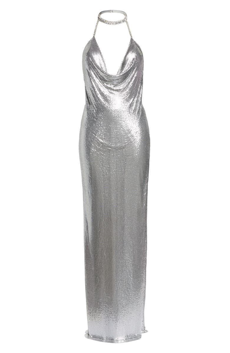 Mac Duggal Jeweled Choker Column Gown, Alternate, color, 