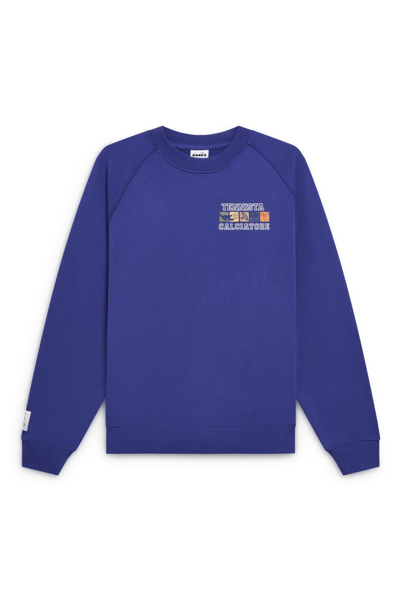 Legacy Embroidered Fleece Sweatshirt, Alternate, color, NAVY