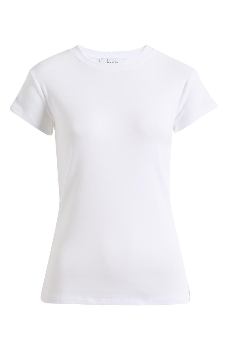 Topshop Everyday Cotton T-Shirt, Alternate, color, White