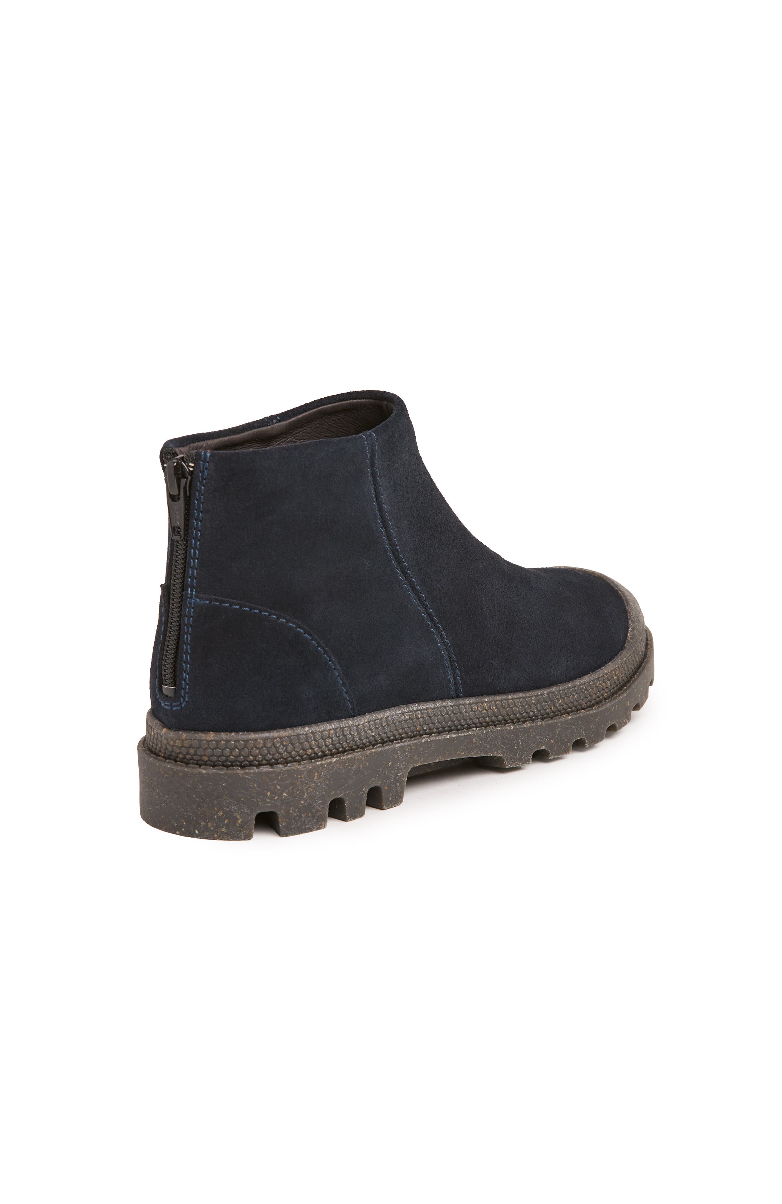 Toe Cap Ankle Boot, Alternate, color, Navy