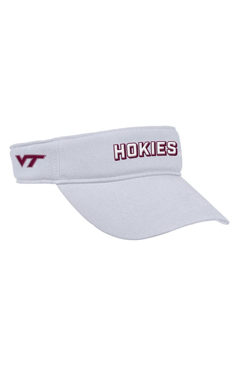 Nike Men's Nike White Virginia Tech Hokies 2025 On-Field Ace Performance Adjustable Visor, Alternate, color, White