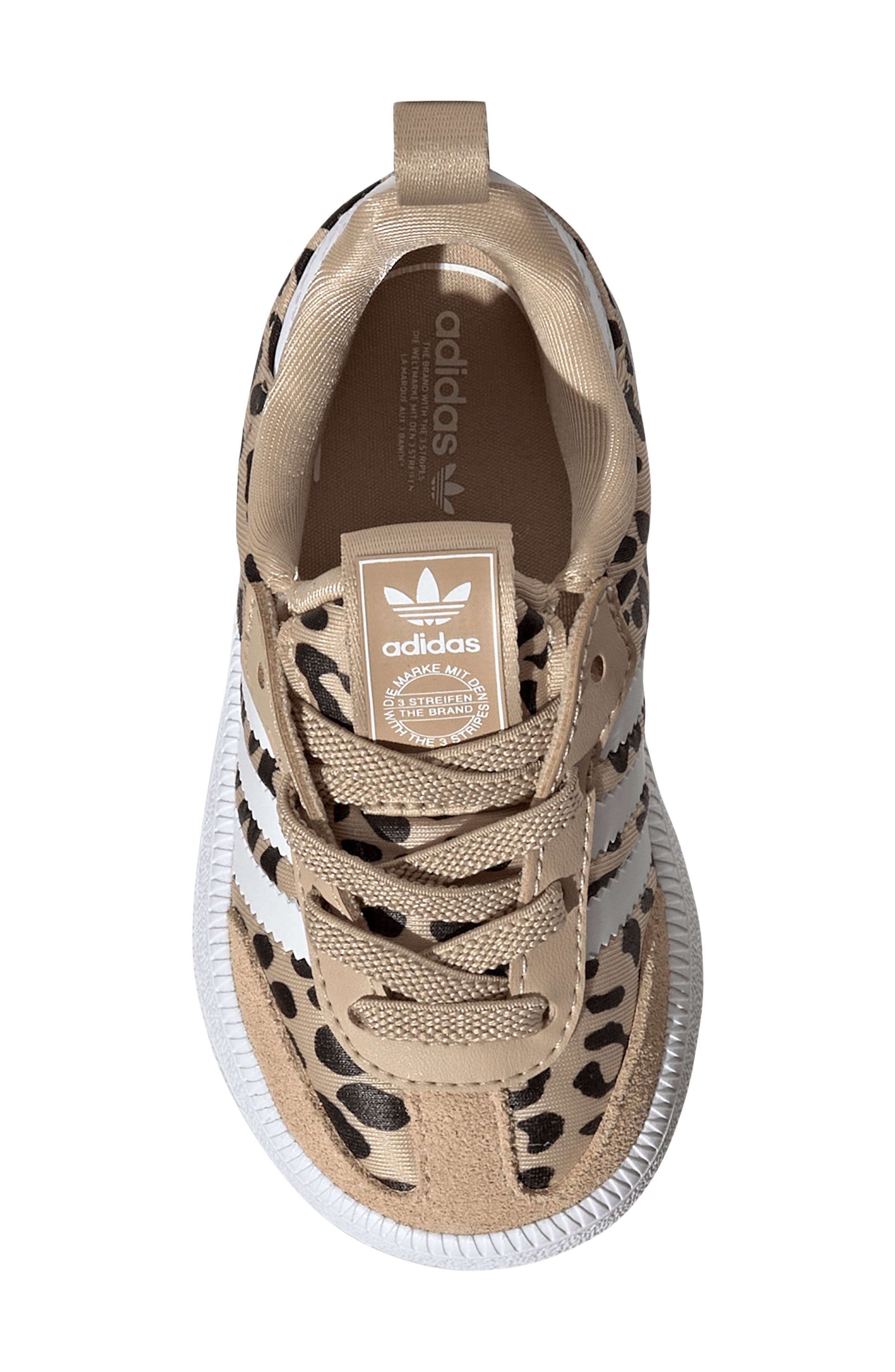 Kids' Samba Quickon Sneaker, Alternate, color, BEIGE/ WHITE/ BLACK