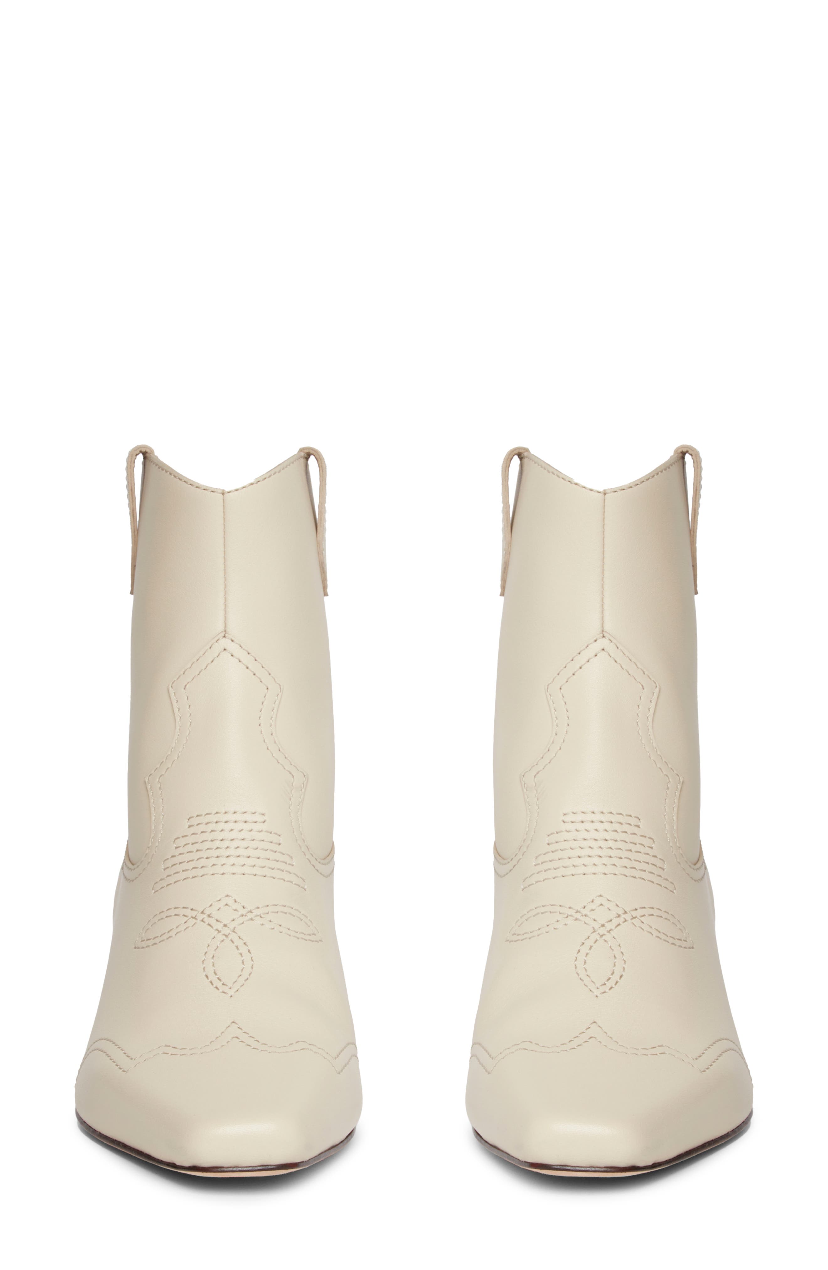 PAIGE Adelyn Kitten Heel Western Boot, Alternate, color, Bone