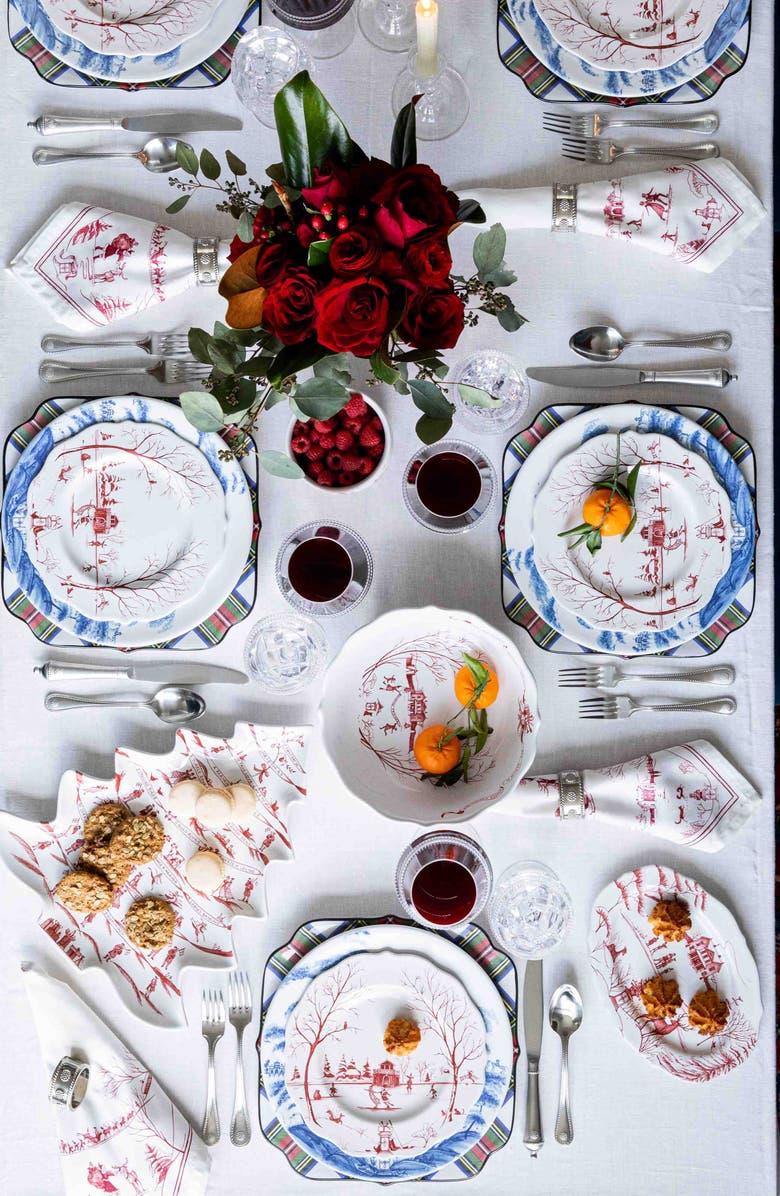 Juliska Country Estate Winter Frolic Comfort Bowl, Alternate, color, Ruby