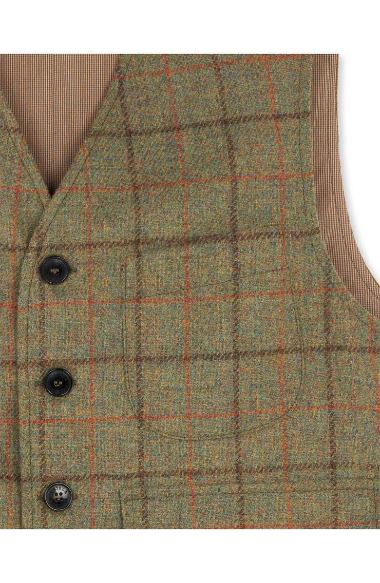 Fortela Sartoriale Wool Check Vest, Alternate, color, Multicolor