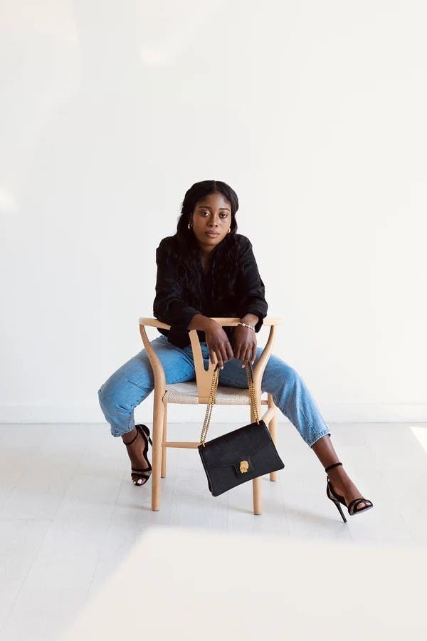 Mutayo Ekiye The Oma Handbag, Alternate, color, Black