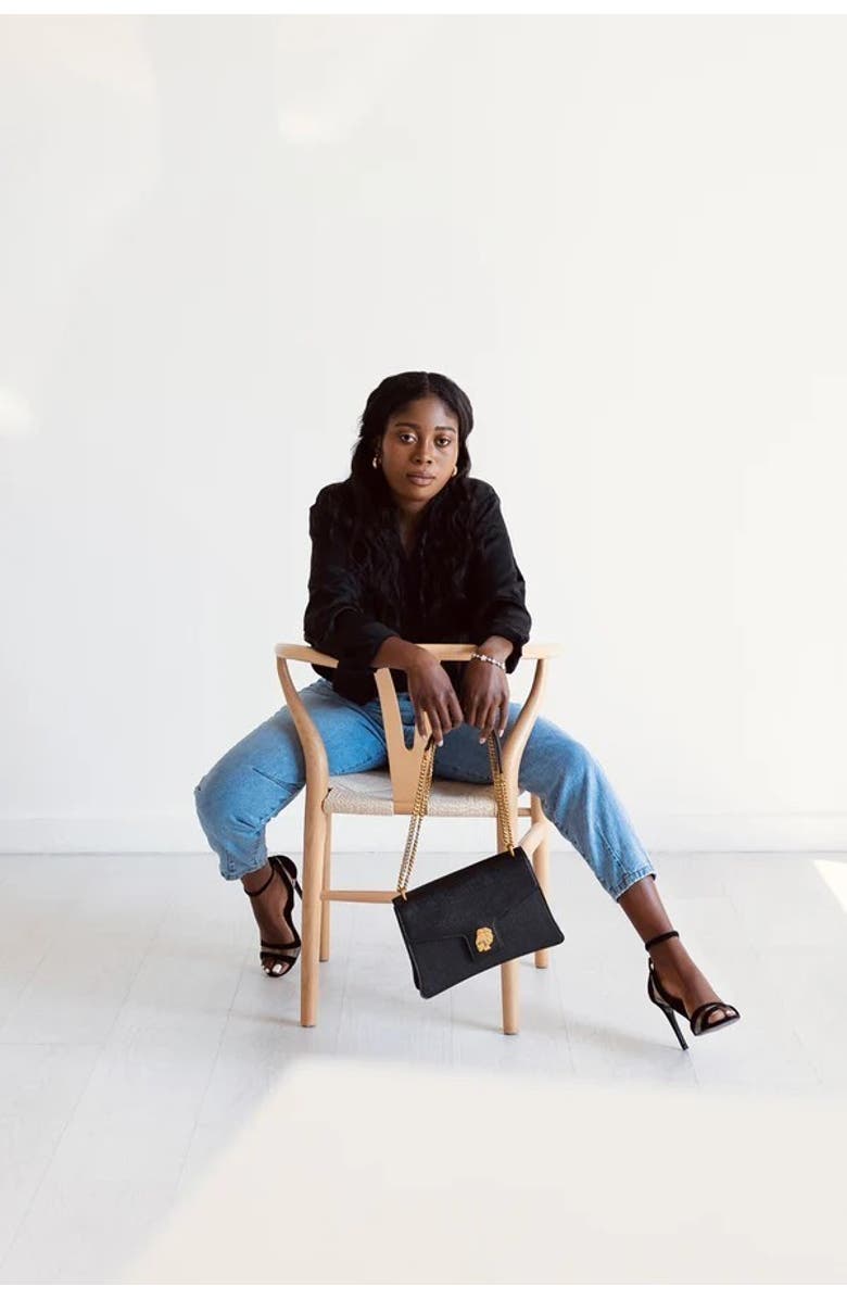 Mutayo Ekiye The Oma Handbag, Alternate, color, Black