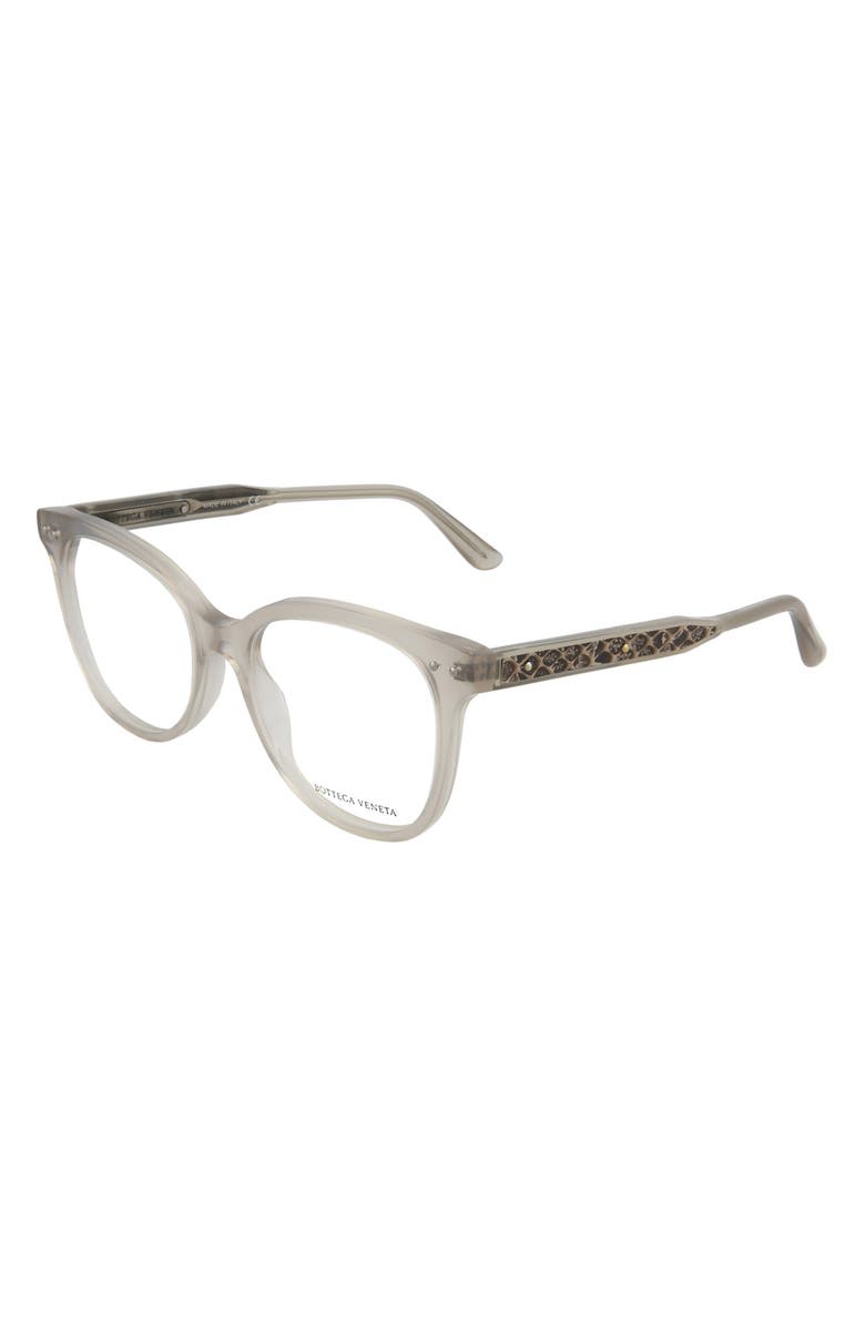 Bottega Veneta 50mm Round Oval Optical Frames, Alternate, color,