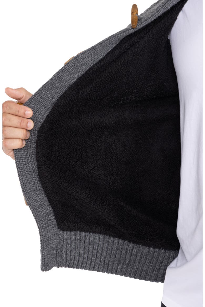 Shawl Collar Cable Knit Cardigan, Alternate, color, CHARCOAL
