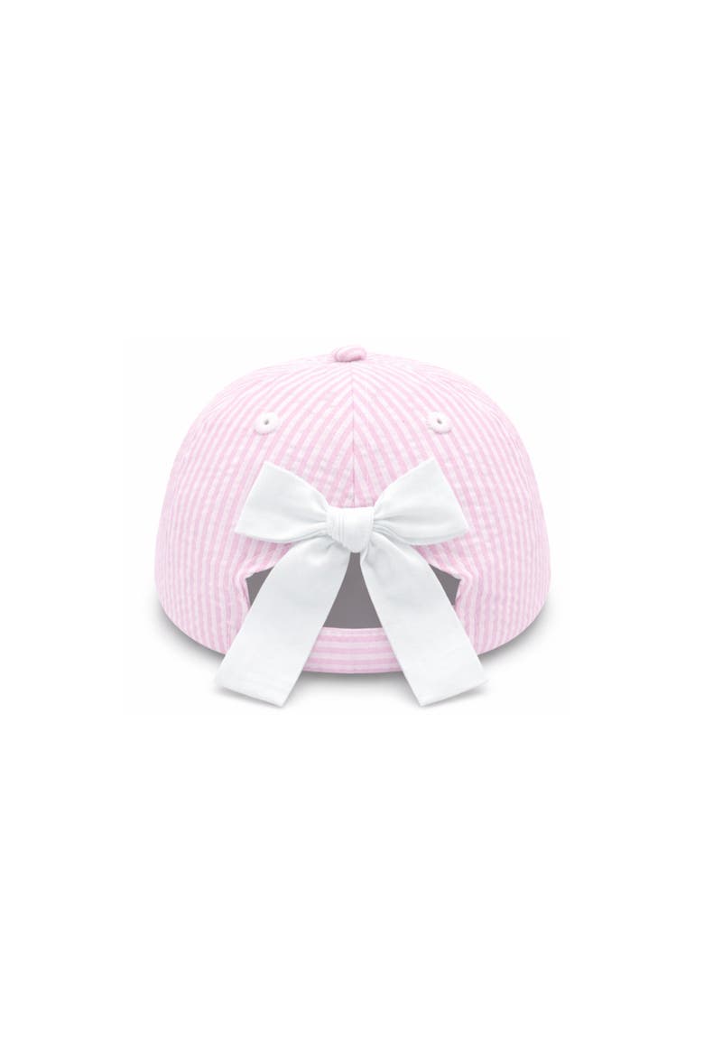 Shamrock Bow Baseball Hat, Alternate, color, Pink