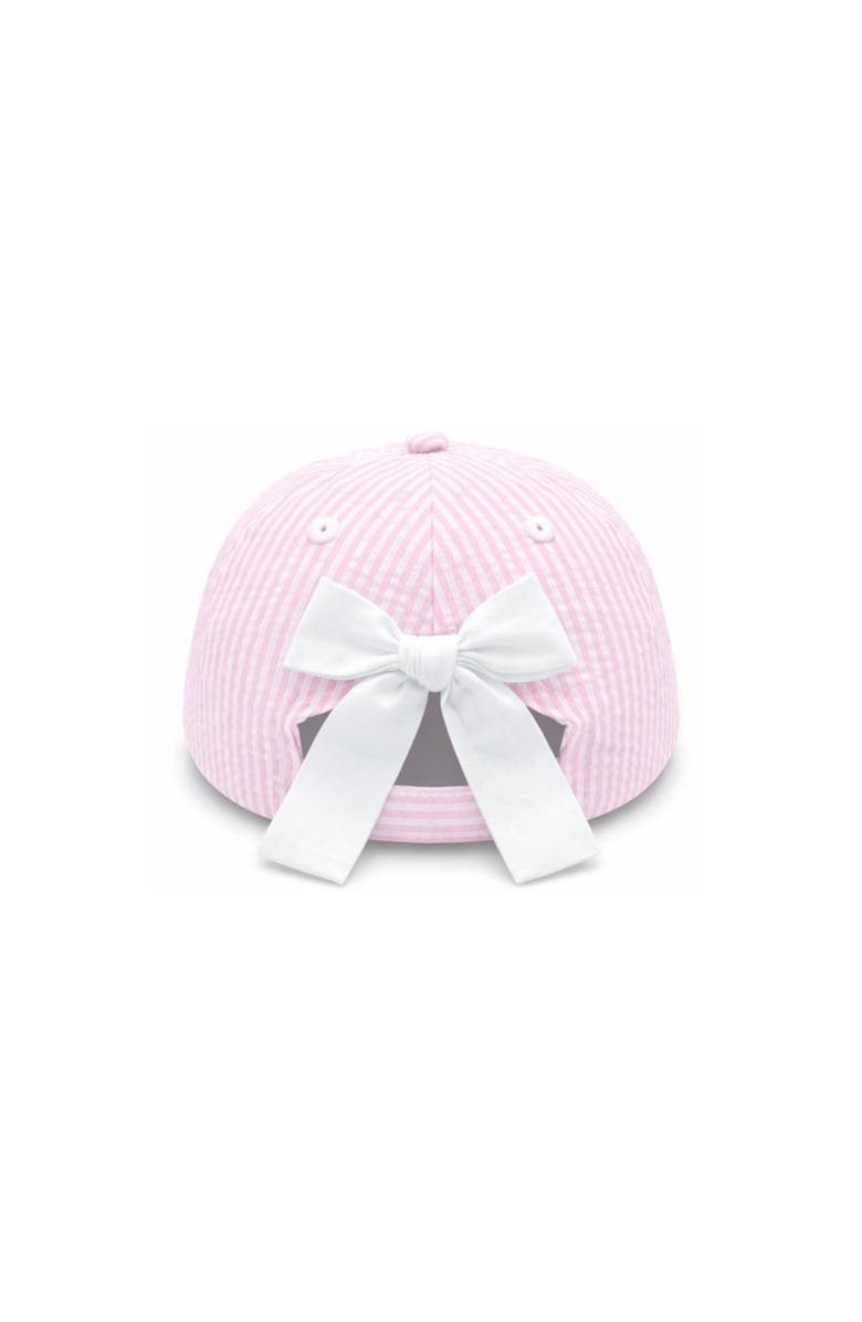 Bits & Bows Shamrock Bow Baseball Hat, Alternate, color, Pink