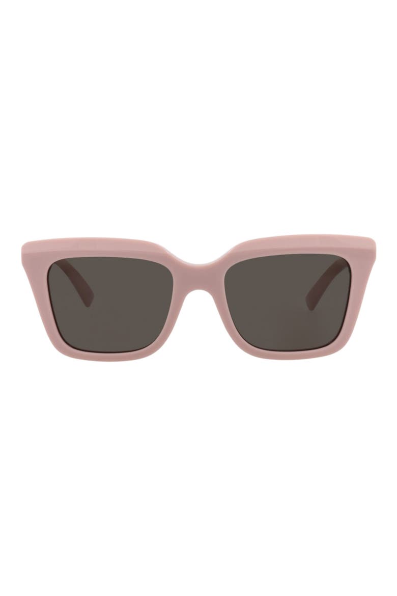 53mm Square Sunglasses, Main, color, PINK PINK GREY