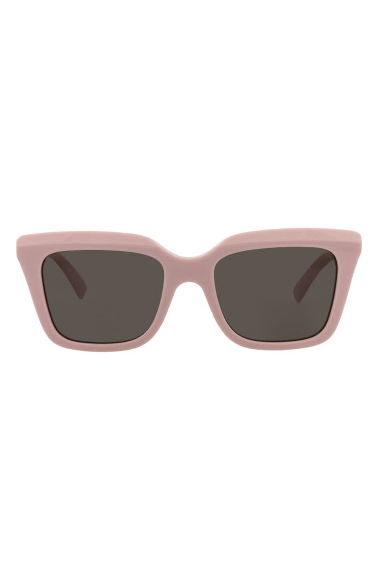McQueen 53mm Square Sunglasses, Main, color, Pink Pink Grey