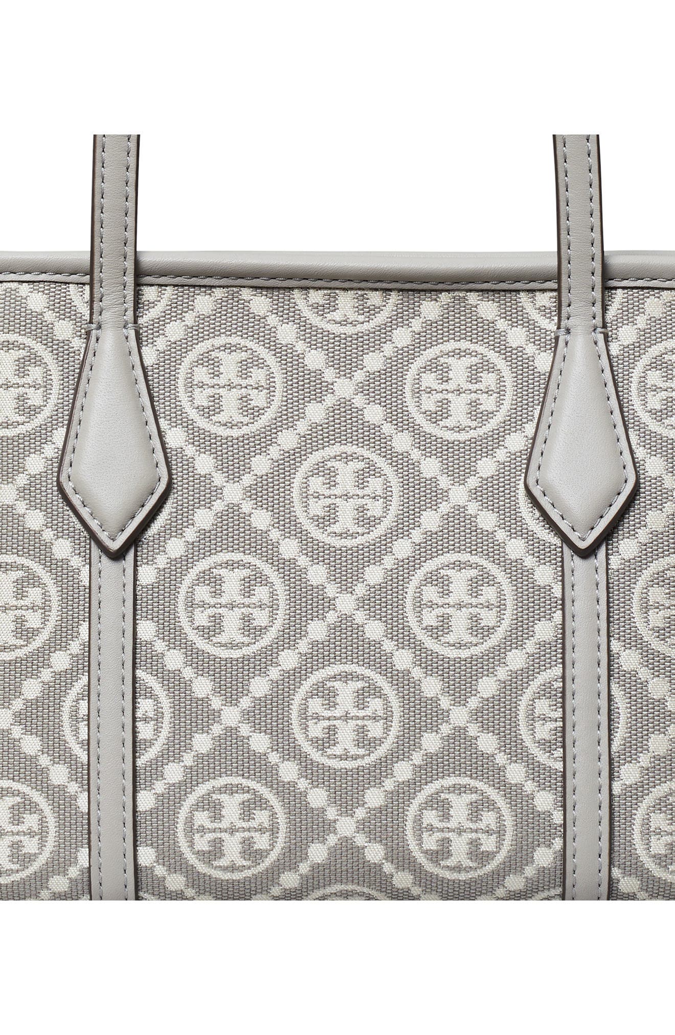 Tory Burch Mini Perry T Monogram Jacquard Tote, Alternate, color, 