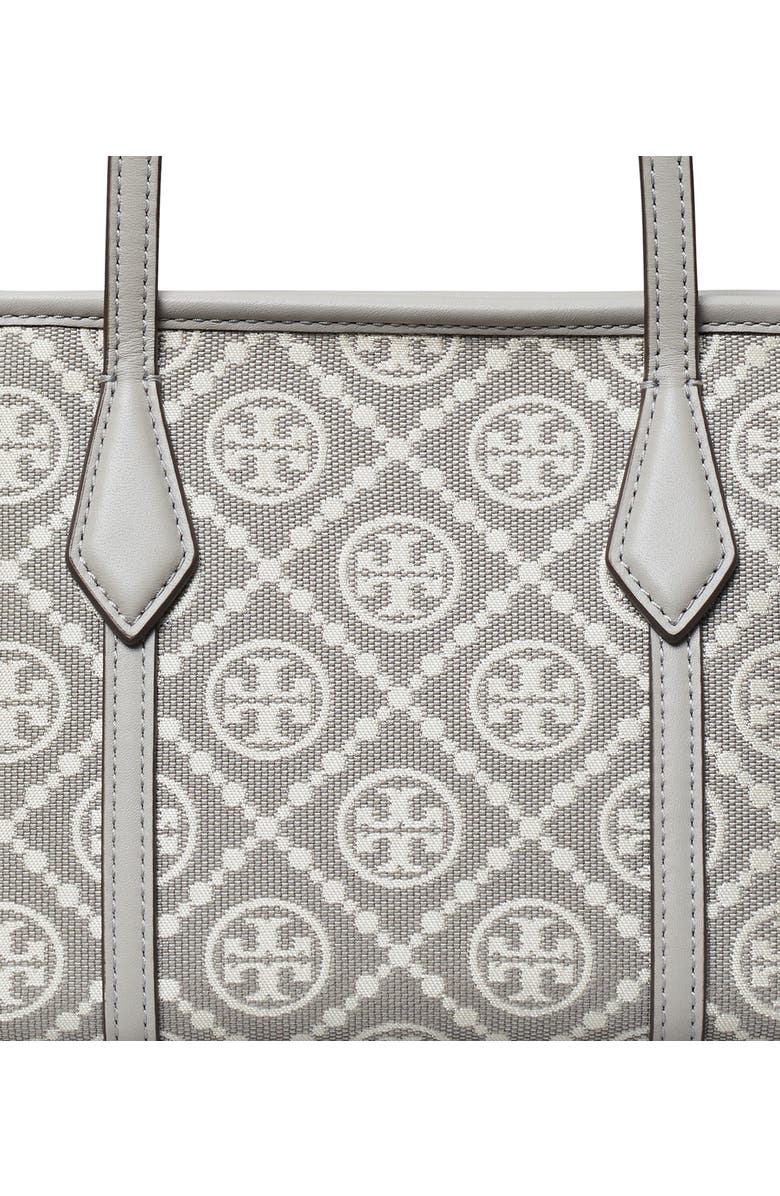 Tory Burch Mini Perry T Monogram Jacquard Tote, Alternate, color,