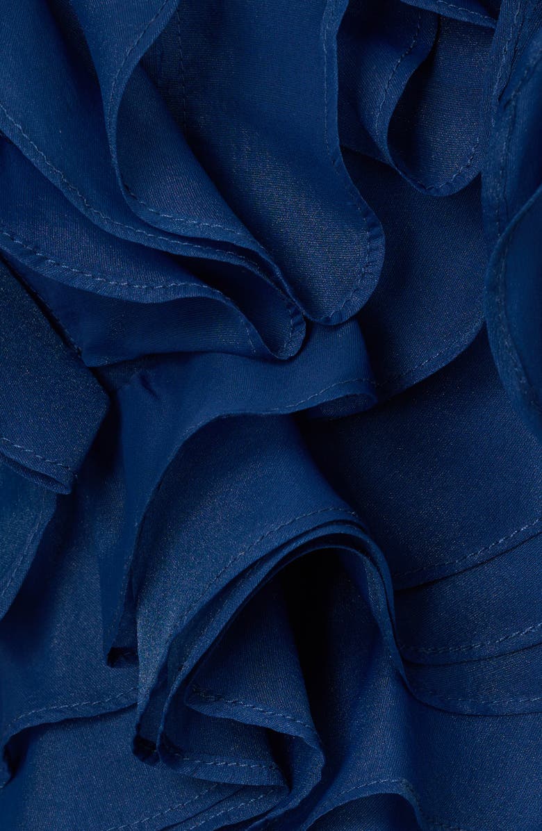 Aidan Mattox by Adrianna Papell Floral Ruffle Organza Ballgown, Alternate, color, 