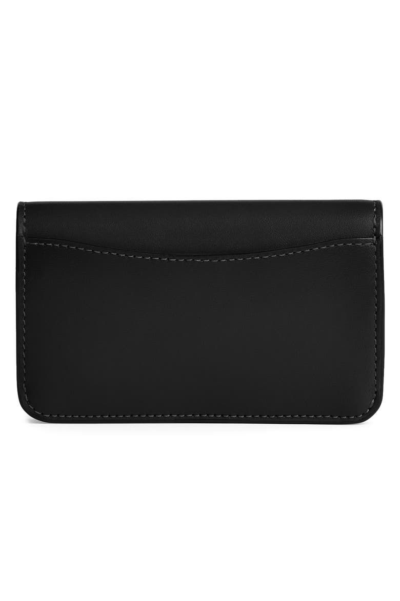 Essential Slim Bifold Leather Card Case, Alternate, color, B4/BLACK