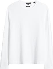 Vince Pima Cotton Piqué Long Sleeve T-Shirt
