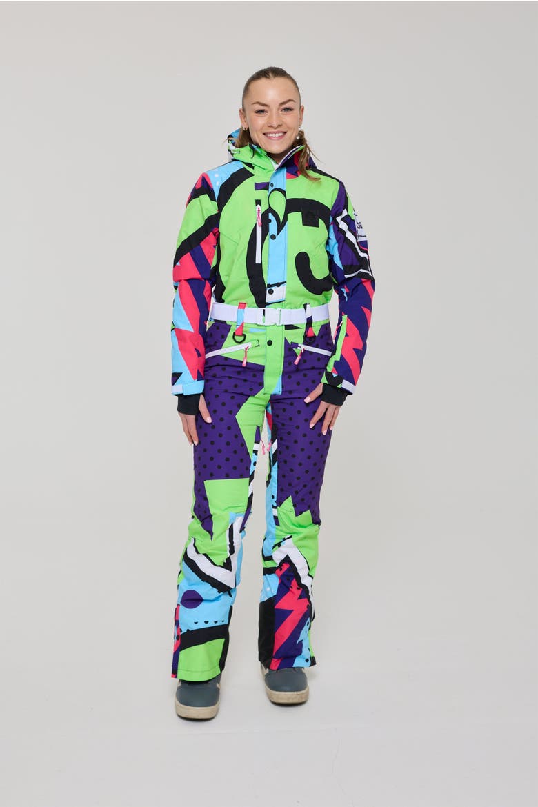 Fresh Prince X Women's Ski Suit, Main, color, Colorful geometric design