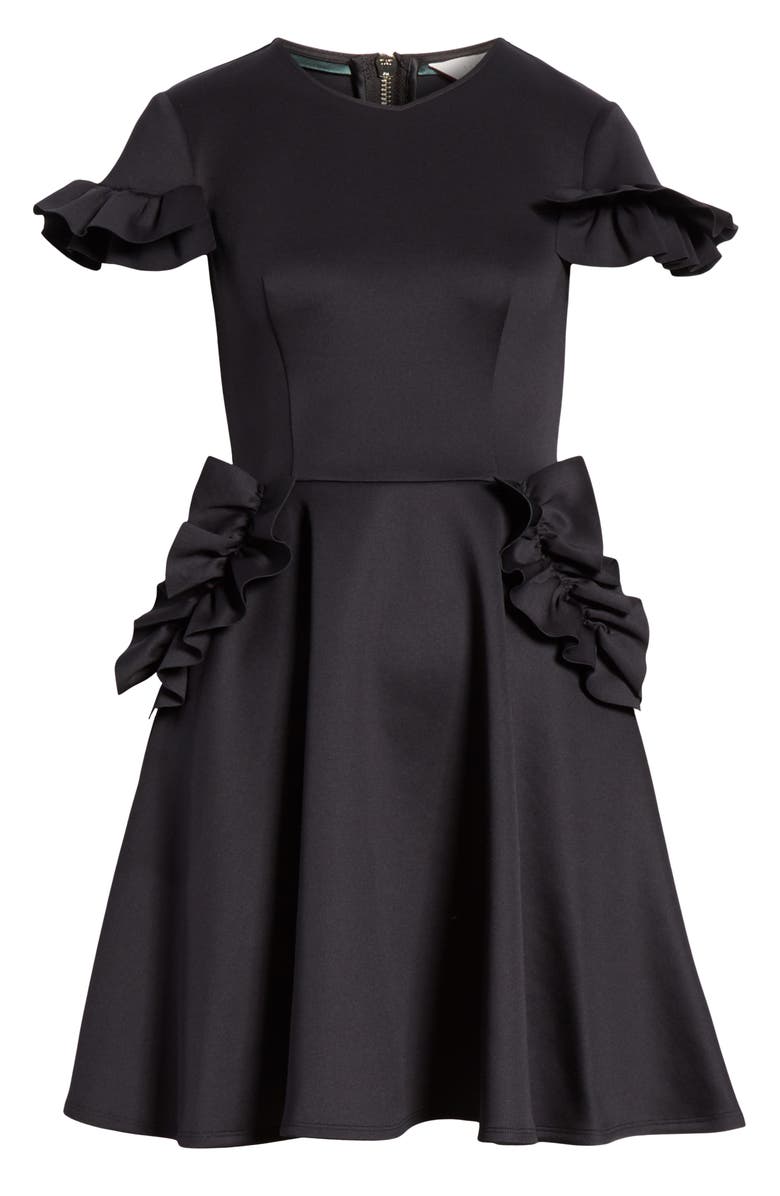 Ted Baker London Luuciee Ruffle Skater Dress, Alternate, color, 