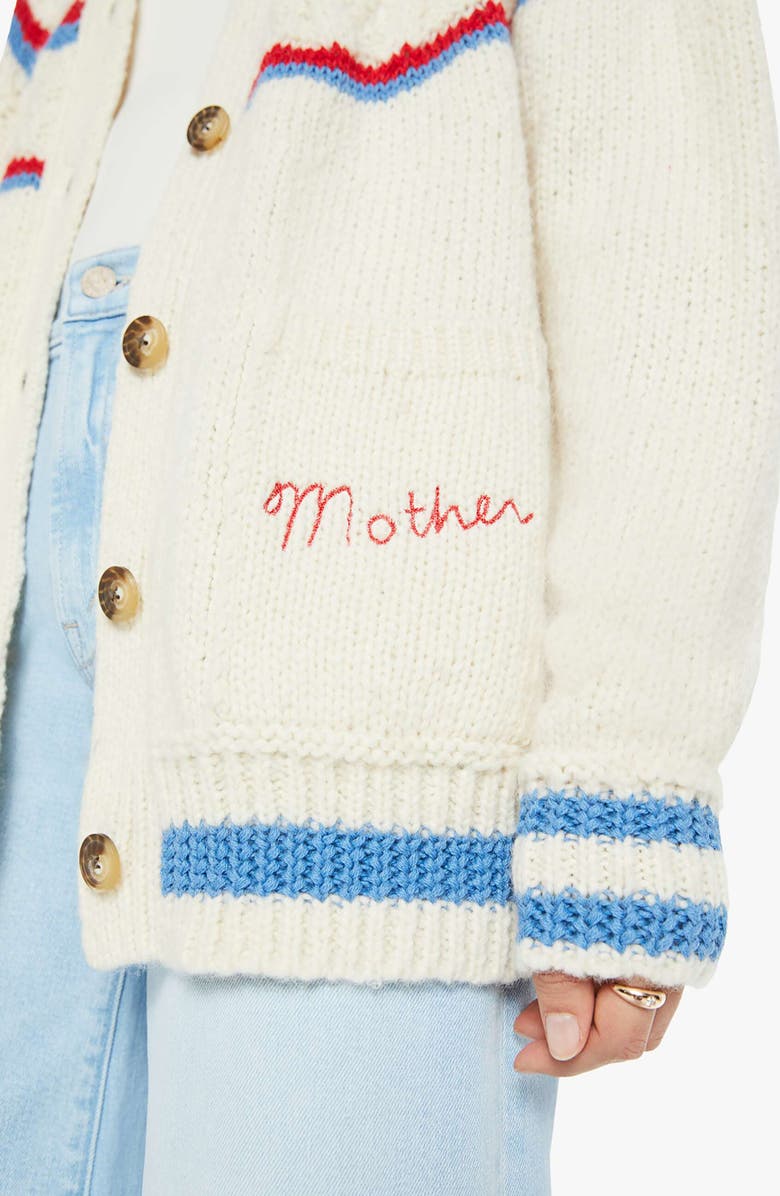 MOTHER The Mock Neck Cardigan, Alternate, color, 