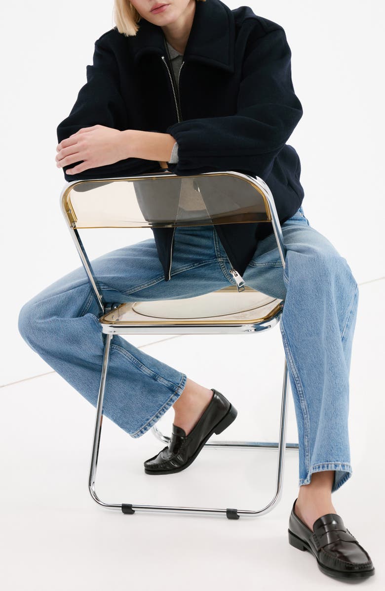 MANGO River Straight Leg Nonstretch Jeans, Alternate, color, Medium Blue