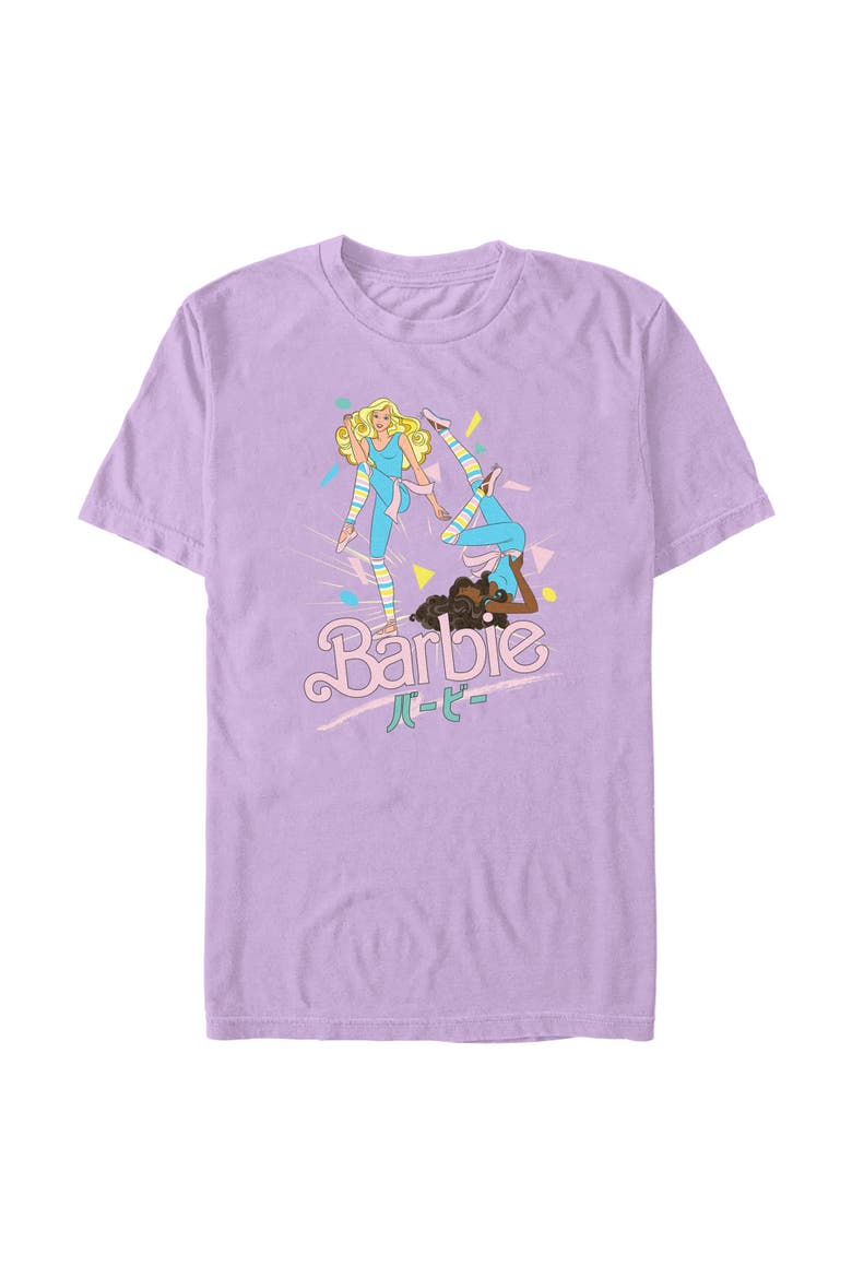 Men's Retro Fitness Poses T-Shirt, Main, color, Orchid