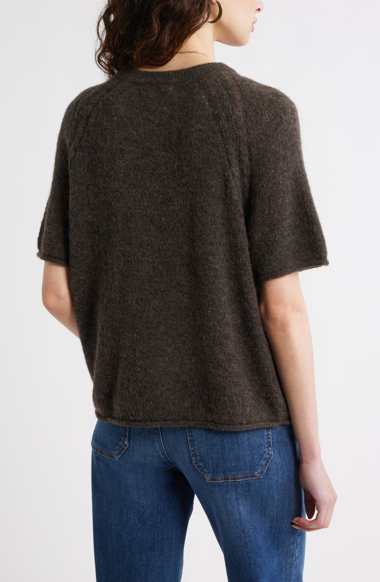 Treasure & Bond Relaxed Short Sleeve Sweater, Alternate, color, 