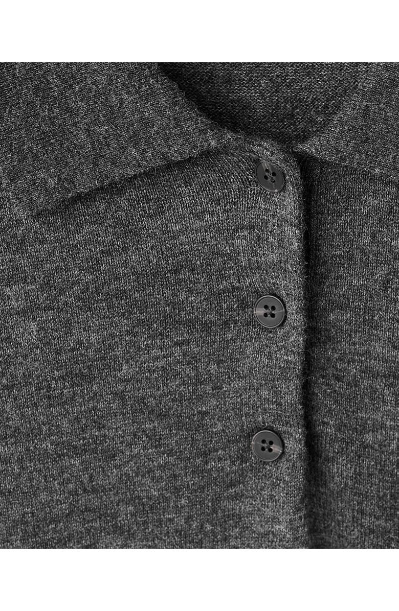 MANGO Short Sleeve Polo Sweater, Alternate, color,