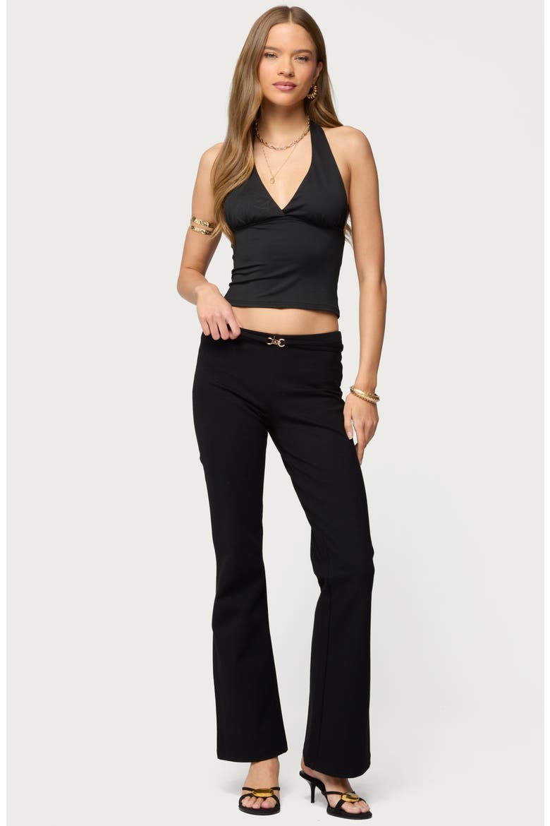 Phia Halter Top, Alternate, color, BLACK