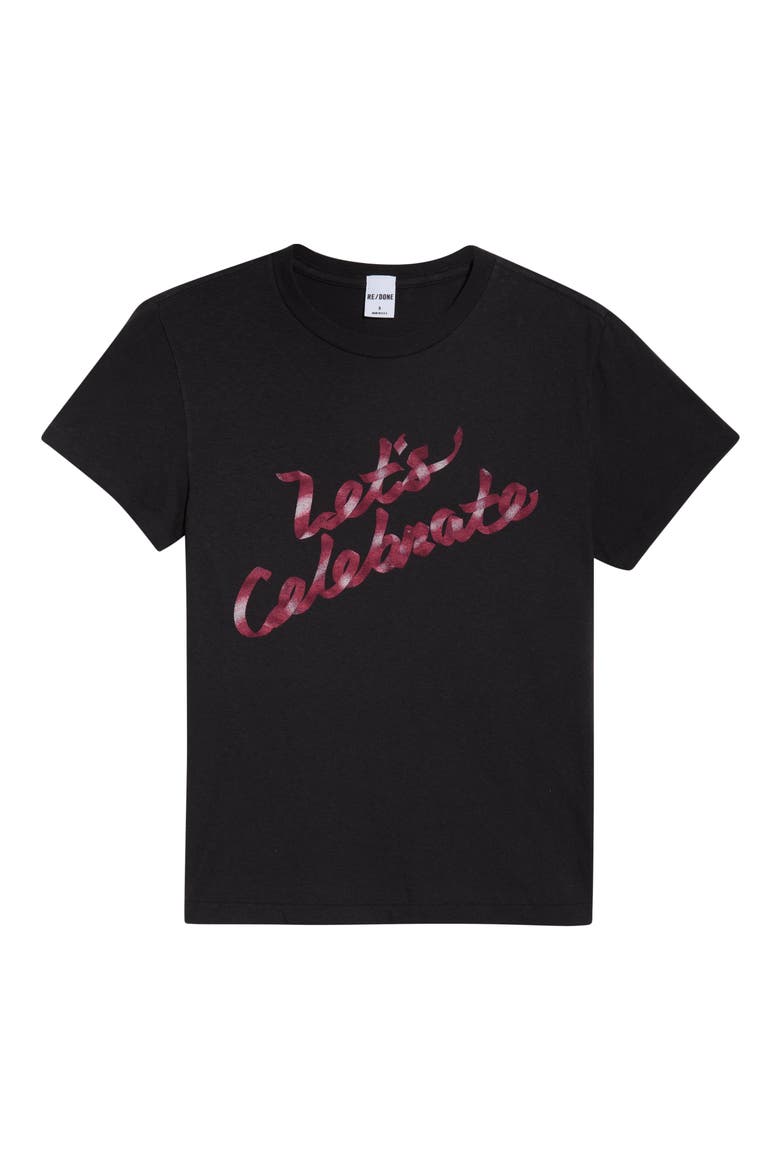 Celebrate Graphic T-Shirt, Alternate, color, WASHED BLACK