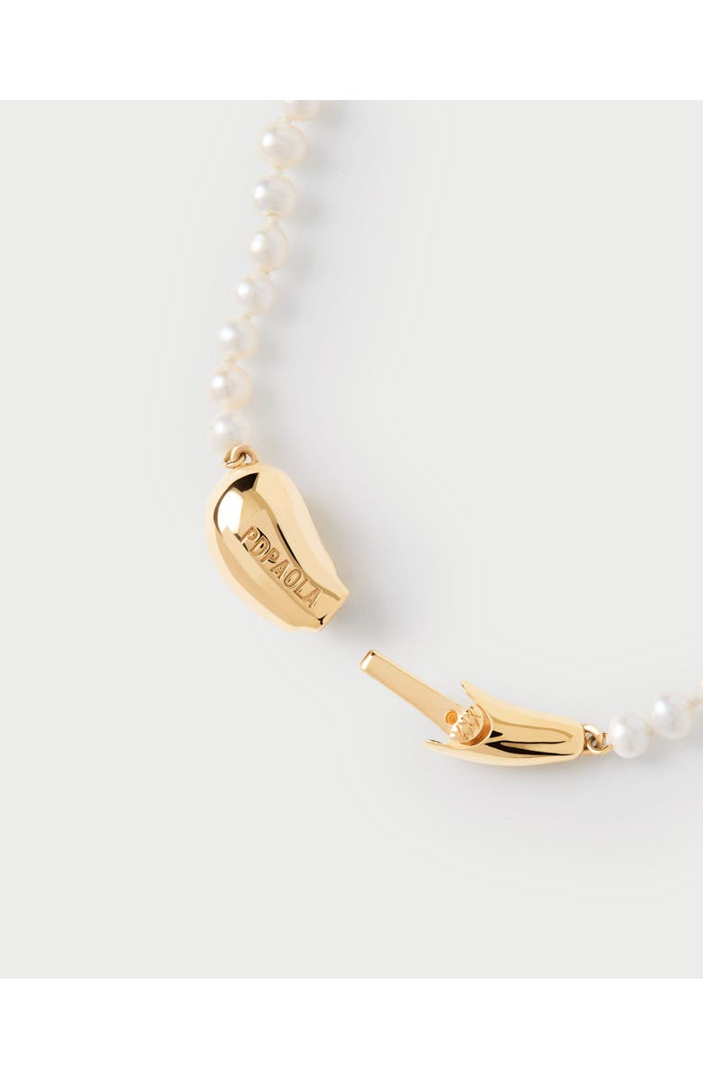 PDPAOLA La Perla Necklace, Alternate, color, White