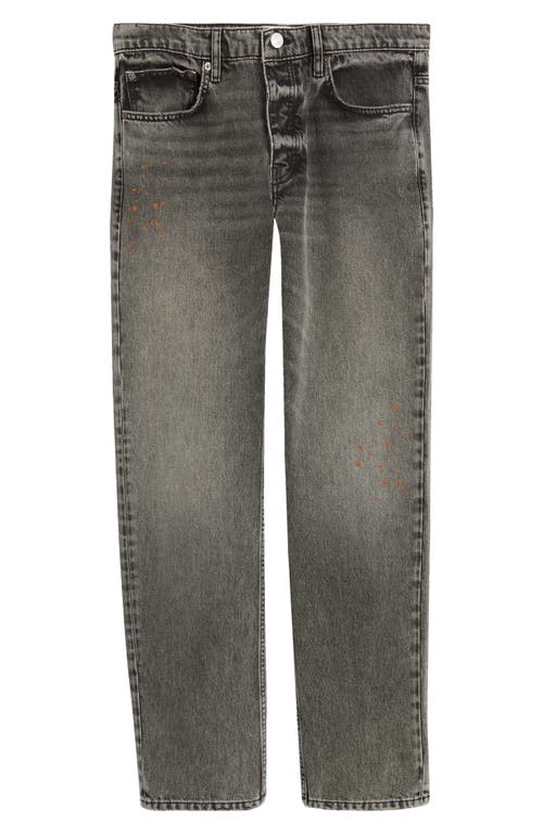 Frame The Straight Faded Denim Jeans In Dark Moon