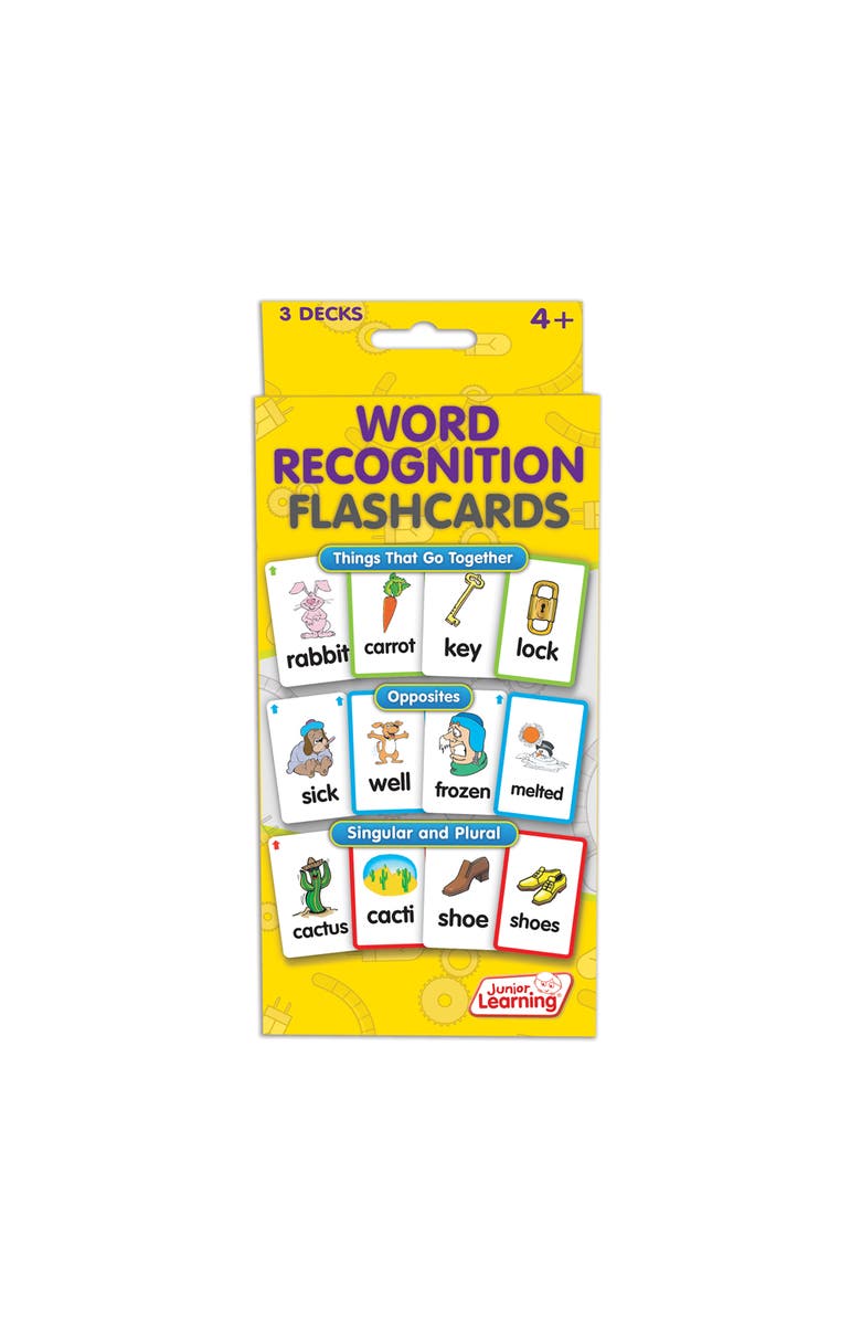 Junior Learning Word Recognition Flashcards, Alternate, color, Multicolored