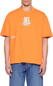 L/AB C/O OFF-WHITE Off Active Duct Tape Graphic T-Shirt