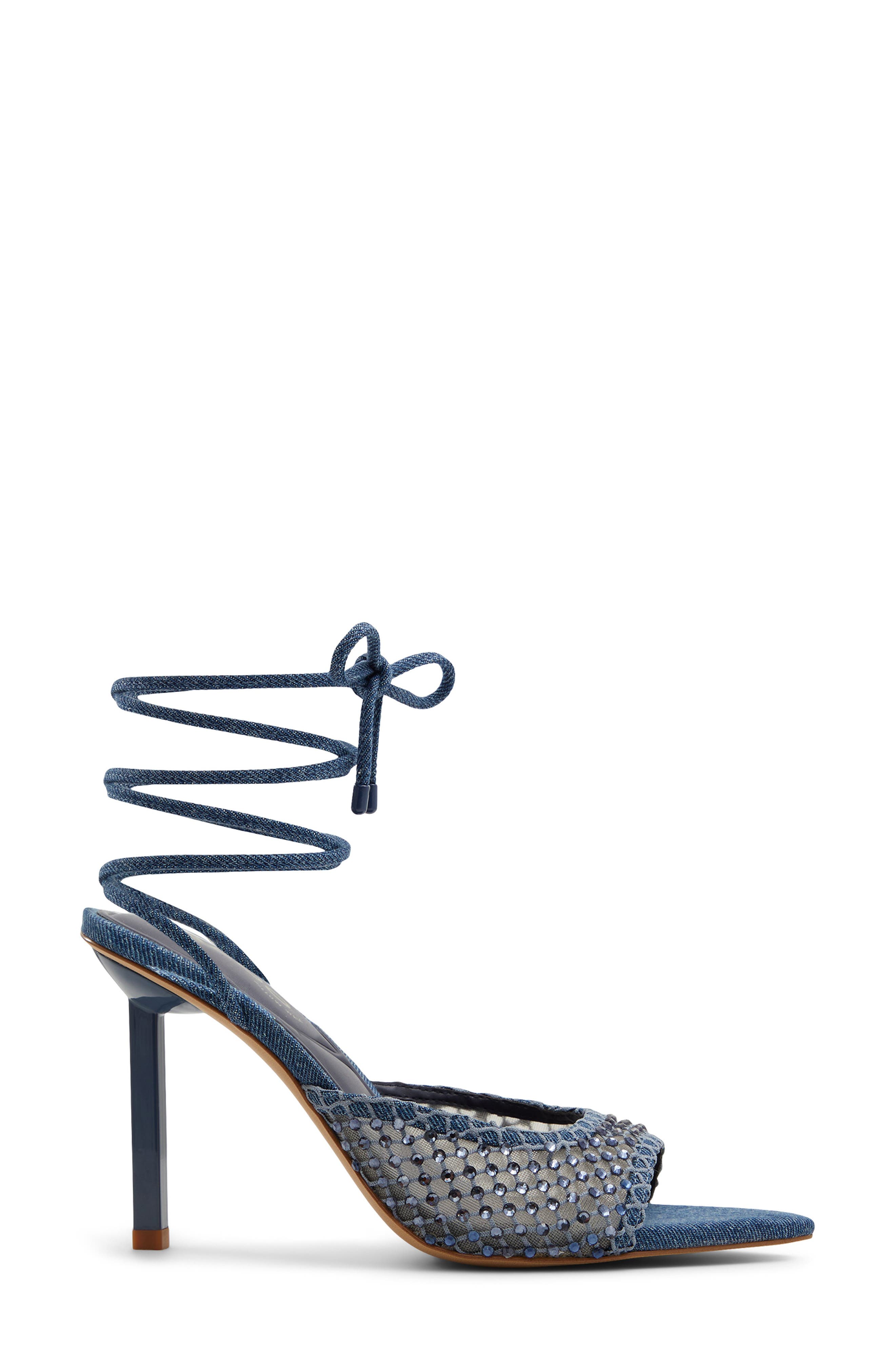 ALDO Jessamine Ankle Wrap Pointed Toe Sandal, Alternate, color, 