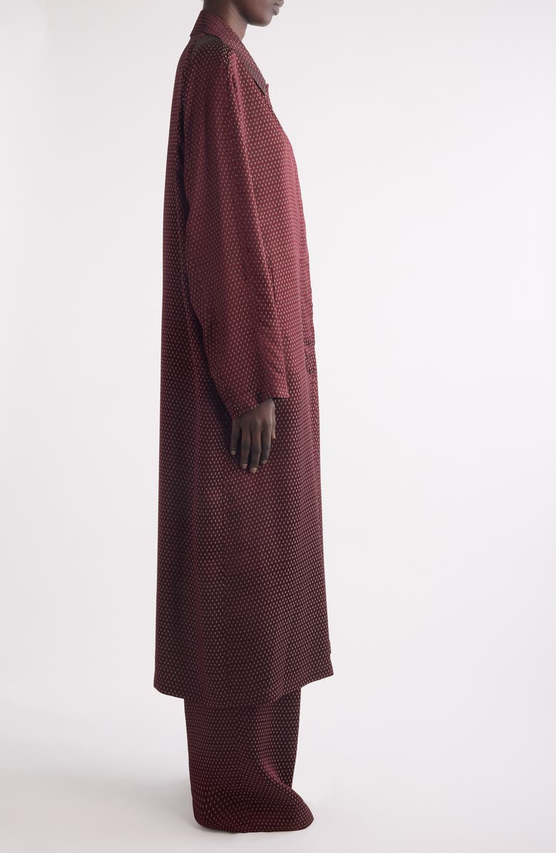 Dries Van Noten Raltonas Oversize Coat, Alternate, color, Burgundy