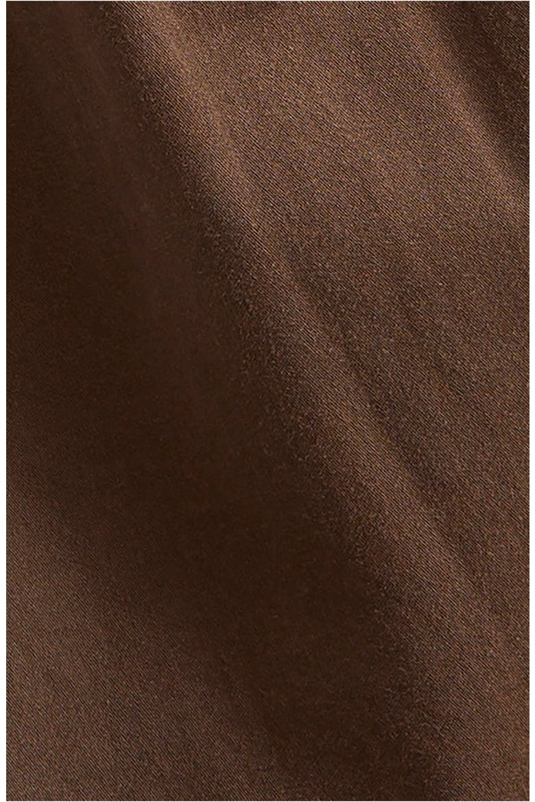 Willow Poplin Midi Skirt, Alternate, color, CHOCOLATE
