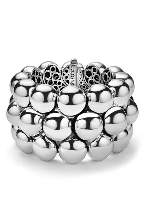 Caviar Bubbly Bead Statement Bracelet